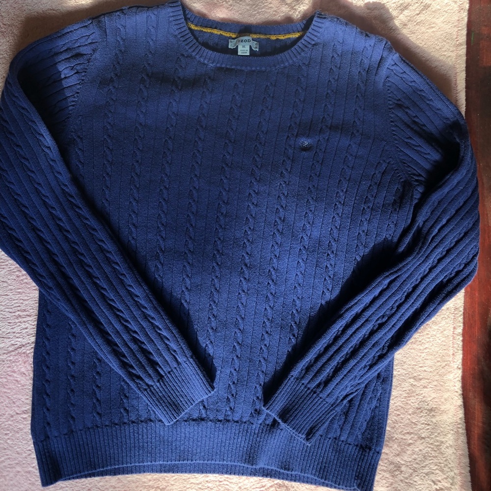 indigo izod sweater